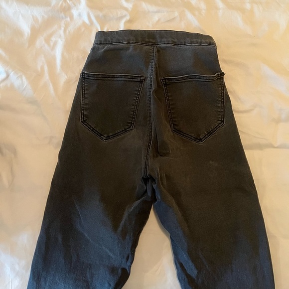 ! 2 for 20 ! TOPSHOP WASHED GRAY SKINNY HIGH WAISTED RIPPED JEANS JONI - Picture 7 of 9